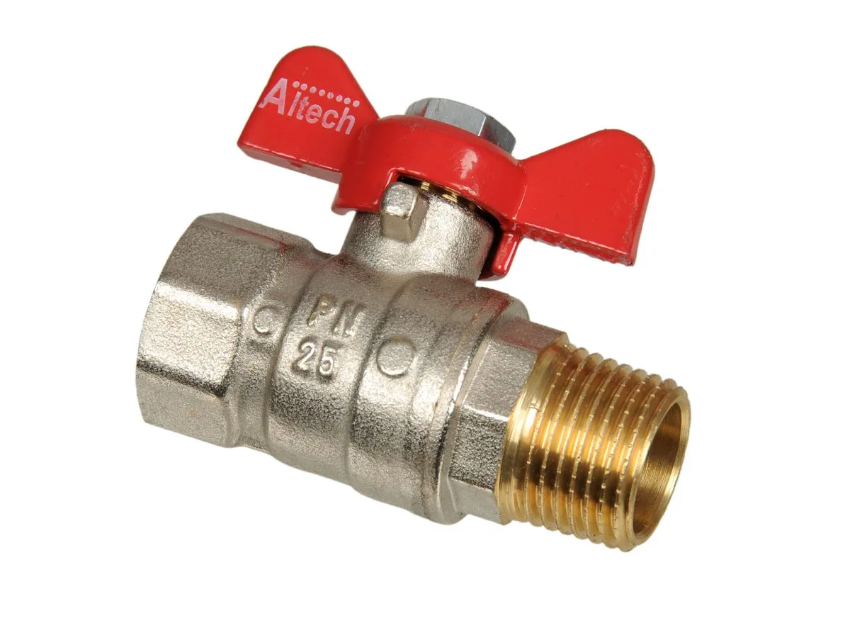 Kranik kulowy 1/2” gw. zew / wew