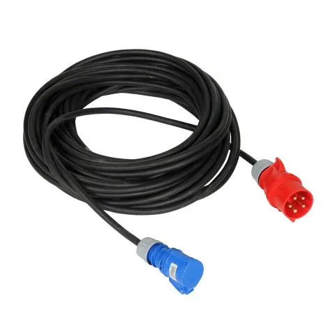 Przewód elektryczny 230V z wtykami OPD żo 3 x 4mm2 - parametr 25 metrów