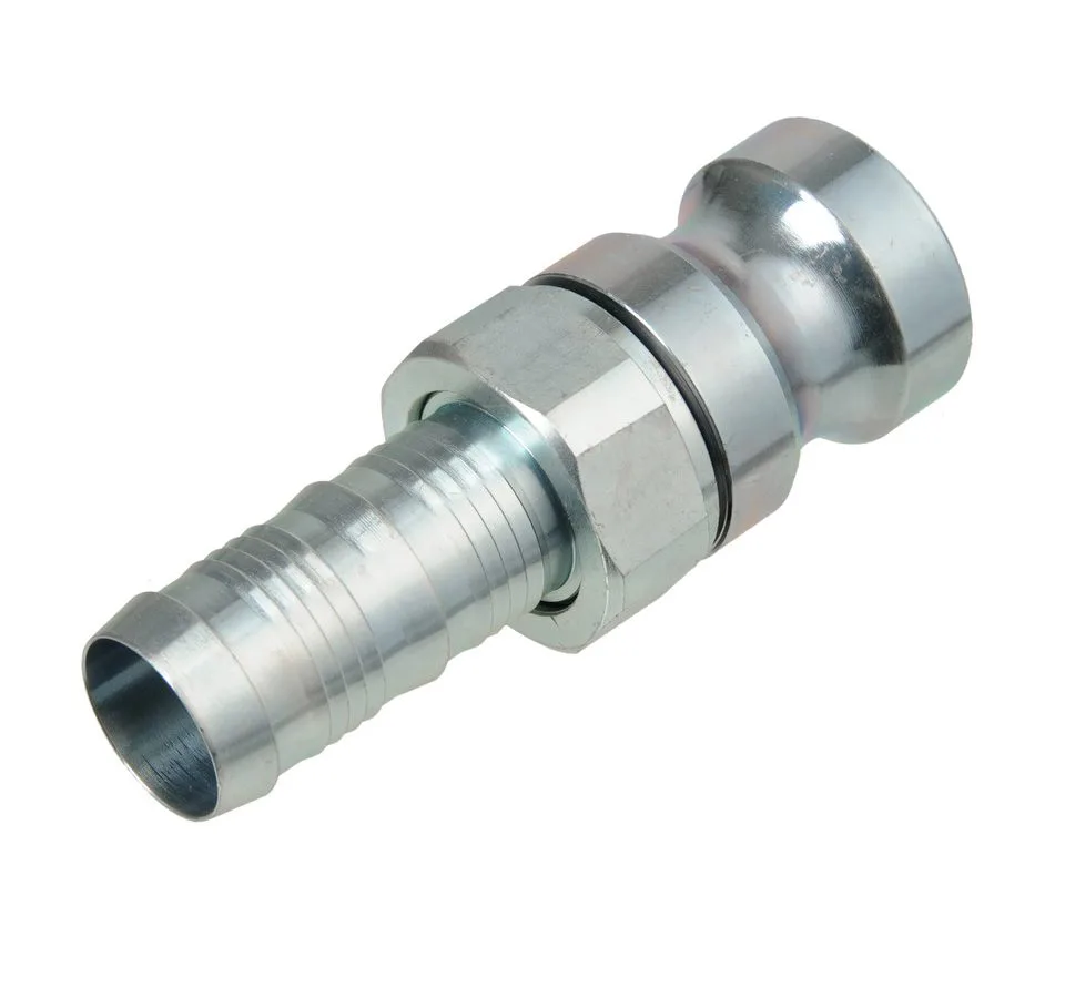 Złącze tynkarskie męskie 25mm z tuleją obrotową na wąż 25mm 50 BAR pod opaski zaciskowe